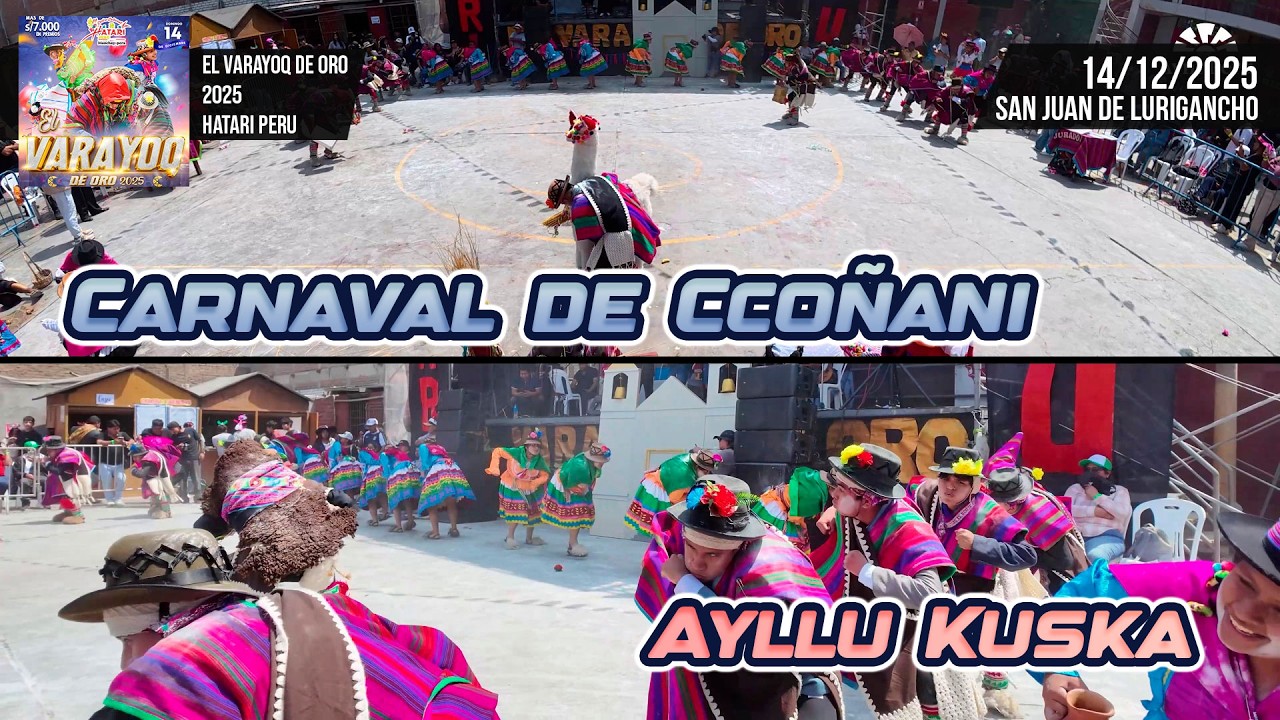 Carnaval de Ccoñani - Ayacucho - Ayllu Kuska / Varayoq de Oro 2025 Hatari Peru
