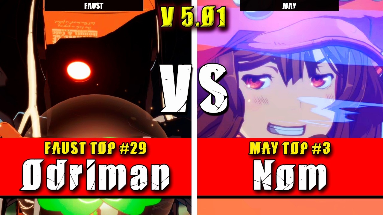 GGST | Odriman (Faust) VS Nom (May) | Guilty Gear Strive High level gameplay