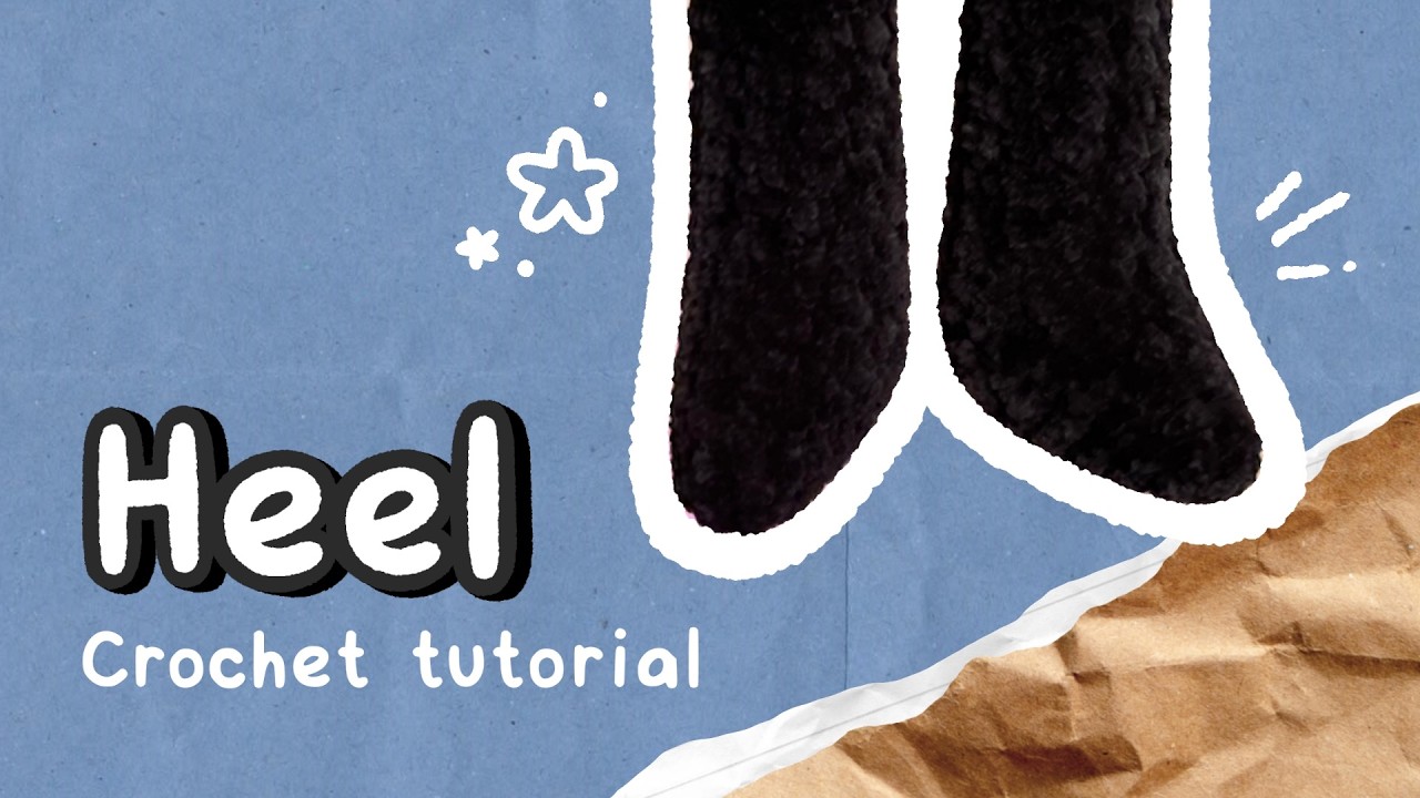 How to Crochet a Heel for Toys 🐾 Step-by-step Amigurumi Tutorial | amikoro