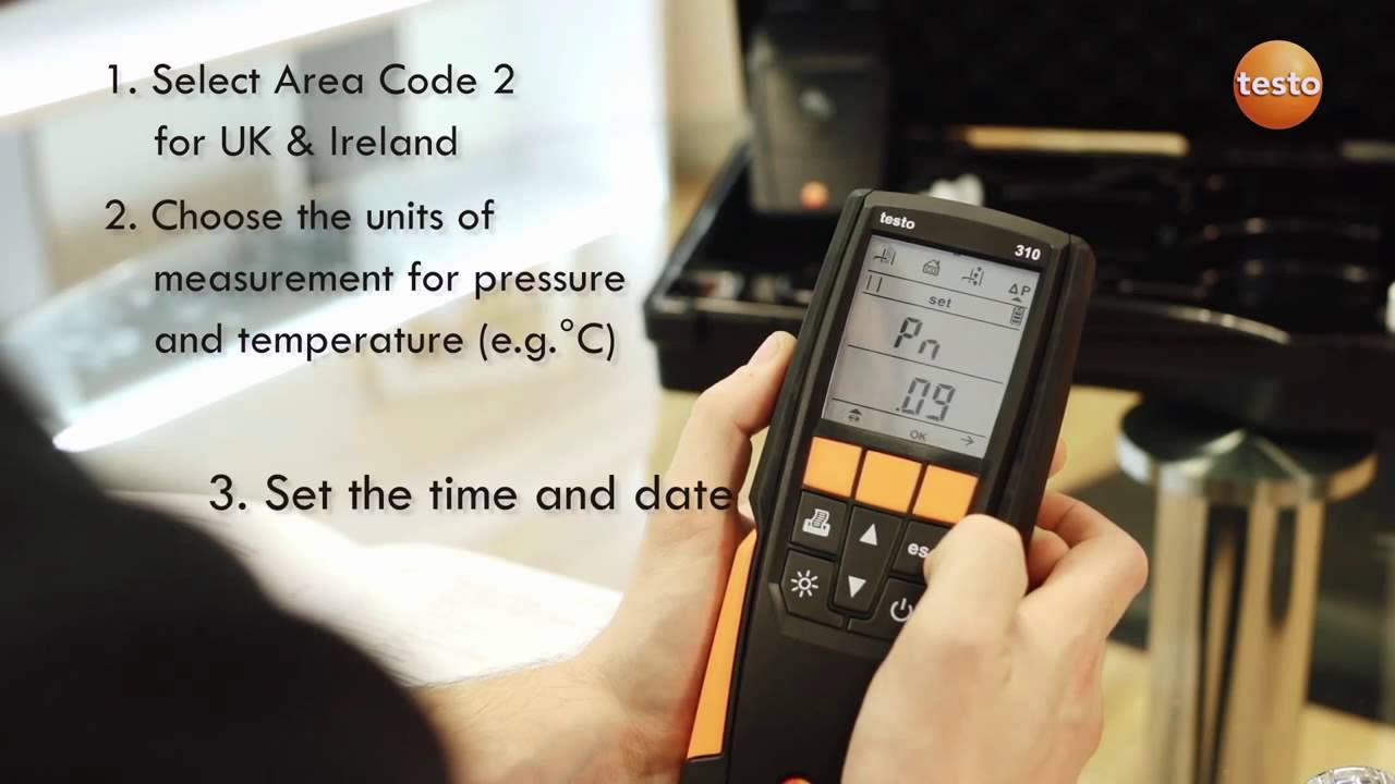 testo 310 - 2. Настройка прибора