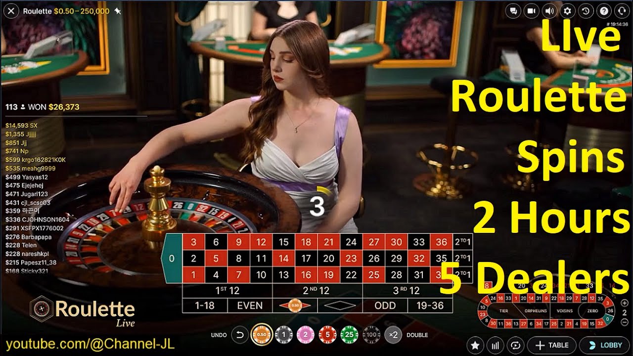 Live Roulette Spins 2 Hours 5 Dealers 2025-08-24