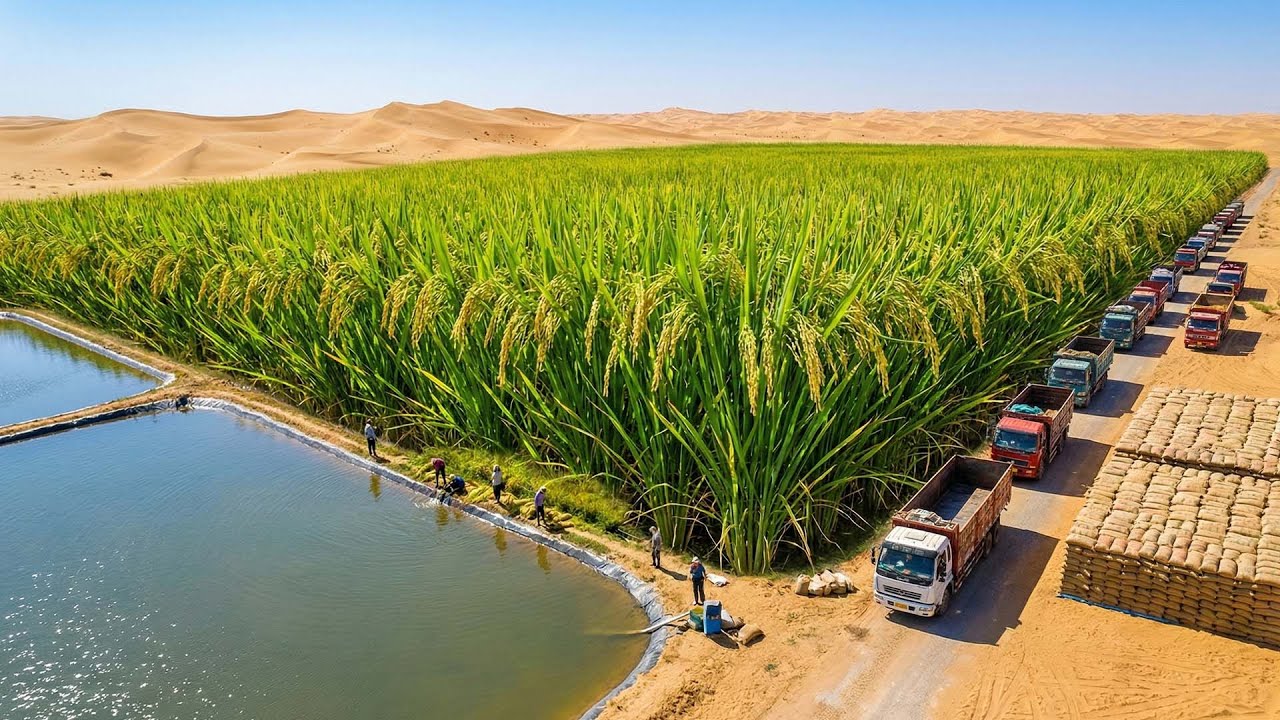 They Tried Growing Rice in the Sahara Desert – The Harvest Is Unbelievable