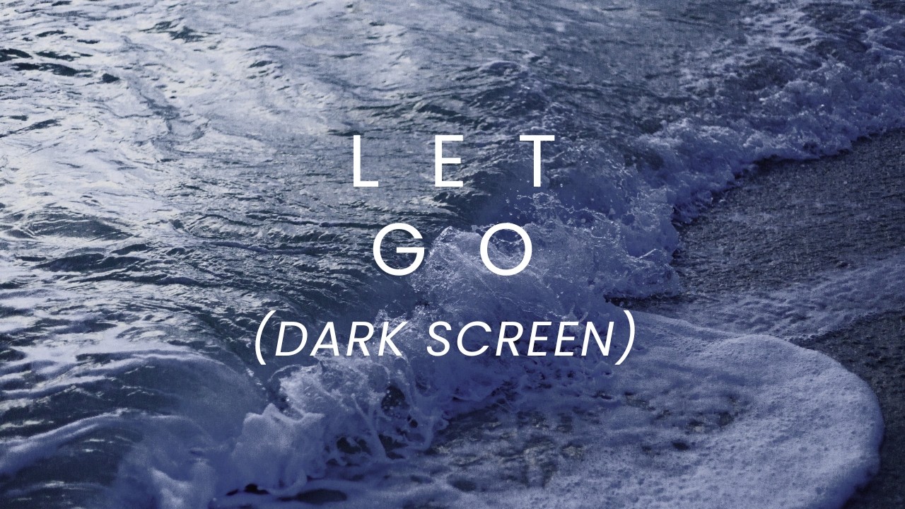 Calm Ocean Waves to Relax – Dark Screen