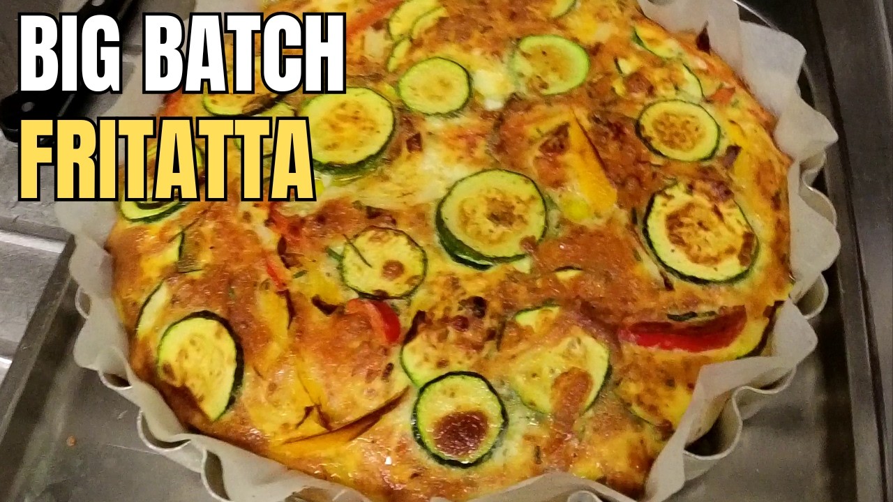 The Ultimate Cheesy Frittata for a Big Breakfast Crowd