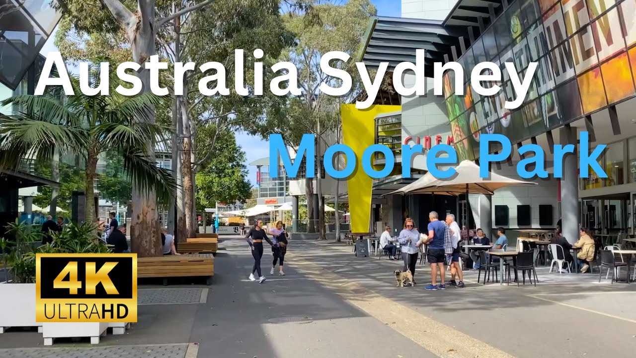 [4K Walk] Walking to Moore Park in Sydney Australia | pass by Fox Studio Australia 4k 60fps