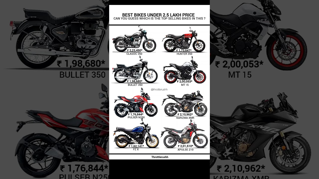 2025 best bikes under 2lakhs budget #royalenfield #yamaha #classic350 #hunter #mt15 #bikes #price