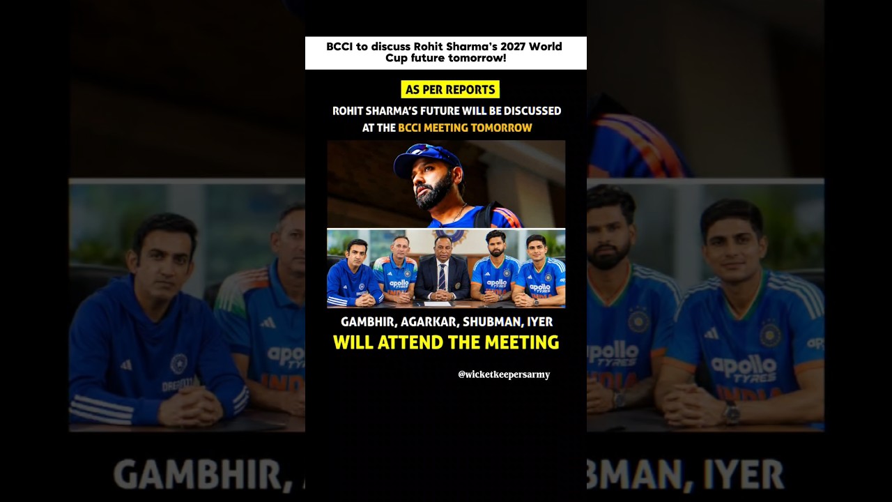 BCCI to discuss Rohit Sharma&rsquo;s 2027 World Cup future tomorrow!