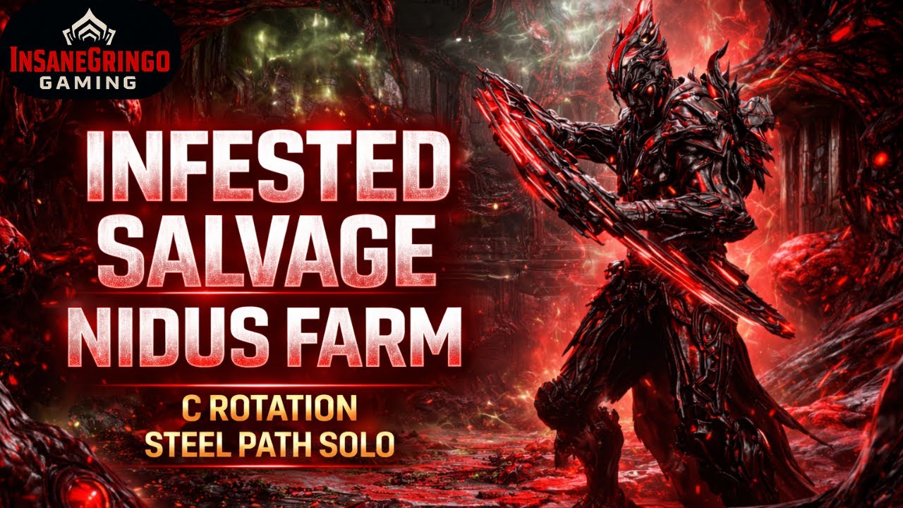 Warframe Steel Path Infested Salvage SOLO – Oestrus Eris C Rotation Nidus Farm