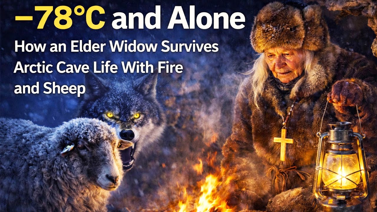 –78°C and Alone | How an Elder Widow Survives Arctic Cave Life With Fire and Sheep