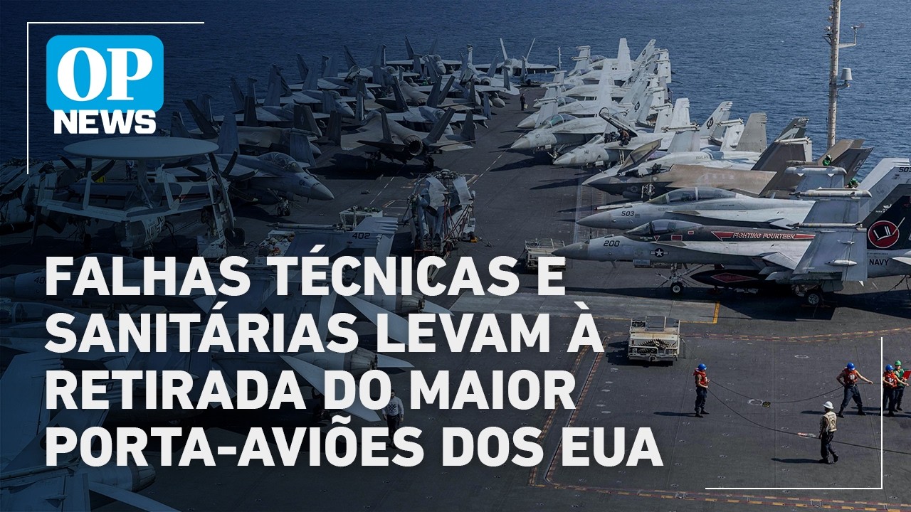 Incêndio e banheiros entupidos tiram maior porta-aviões dos EUA de operação contra o Irã l OP NEWS