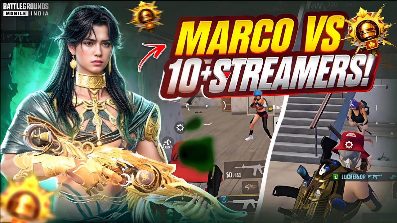 10 Stremers fights against Marco playz🔥 | Marco vs  Stremers 😮 | BGMI 