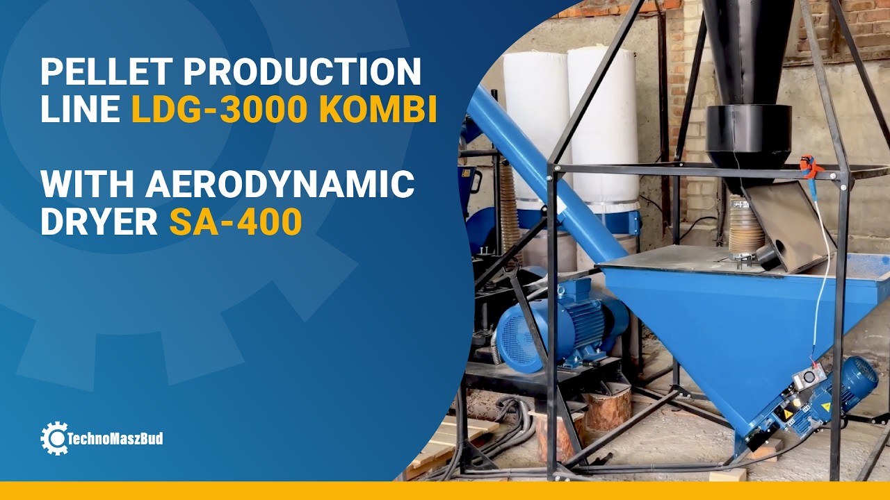 LDG-3000 KOMBI line with SA-400 dryer – pellet production at customer site