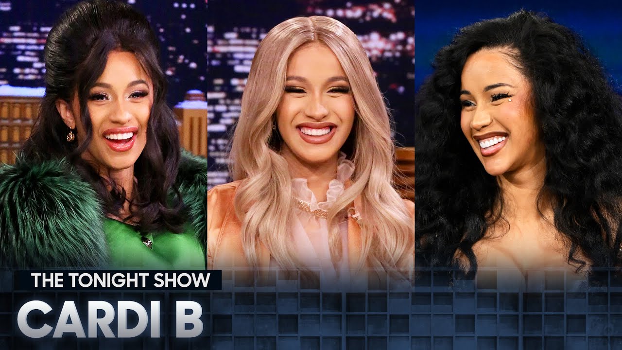 Cardi B Co-Hosts The Tonight Show and Teaches John Mulaney a Calming Exercise | The Tonight Show