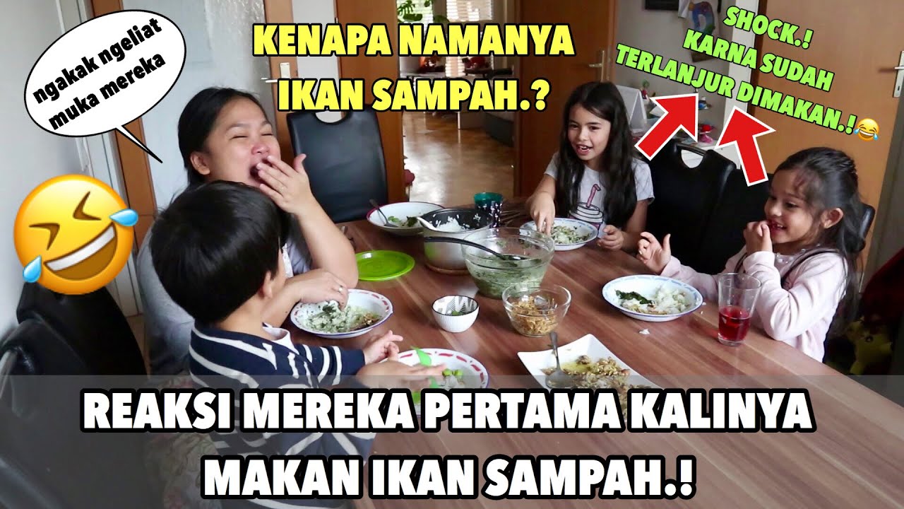 REAKSI MEREKA MAKAN IKAN SAMPAH SAMBAL IJO & SAYUR DAUN SINGKONG .!