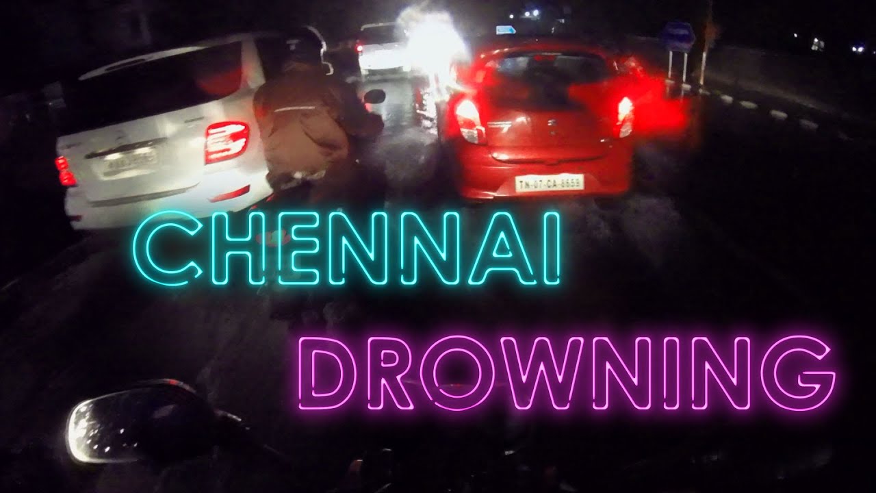 Chennai Drowning | Rainy Night Biking
