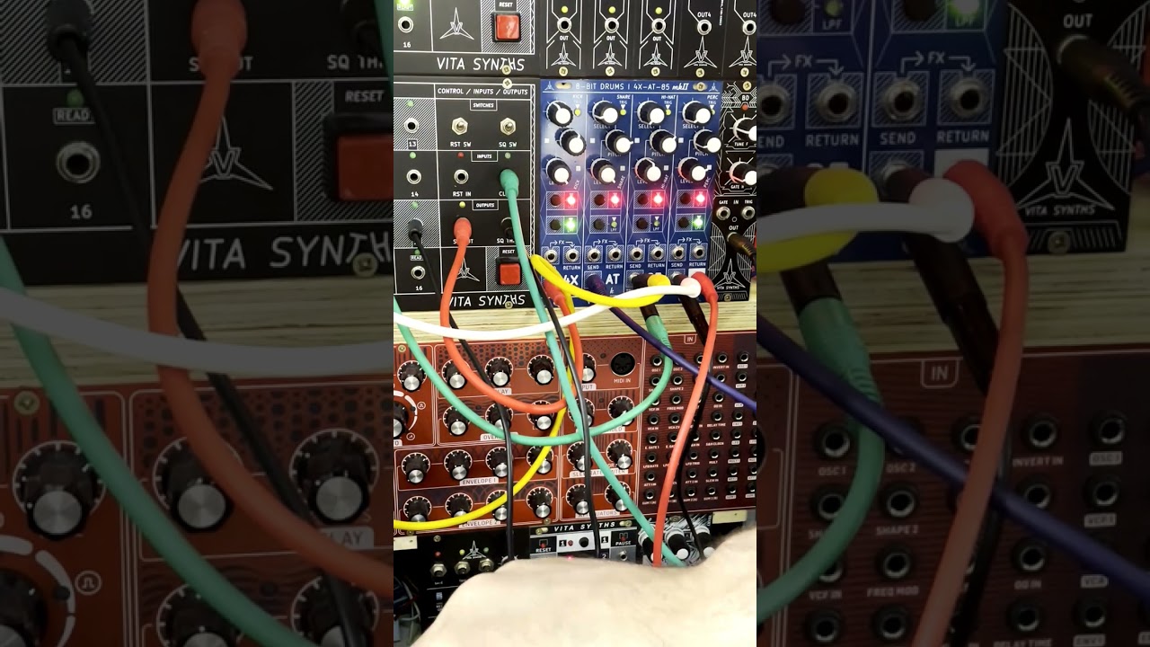 First test of the 4X AT 85 mkII drum module - VITA SYNTHS
