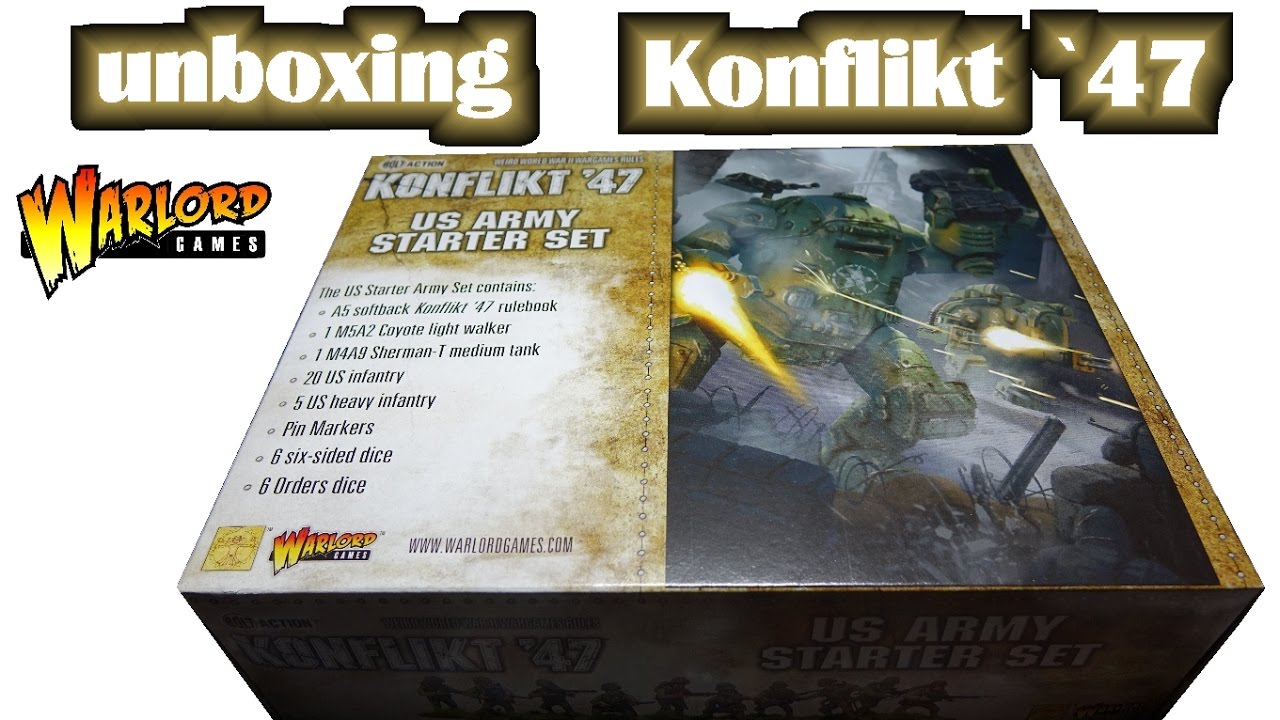 Unboxing Konflikt 47 US Army Starter Set von Warlord Games - für Anfänger