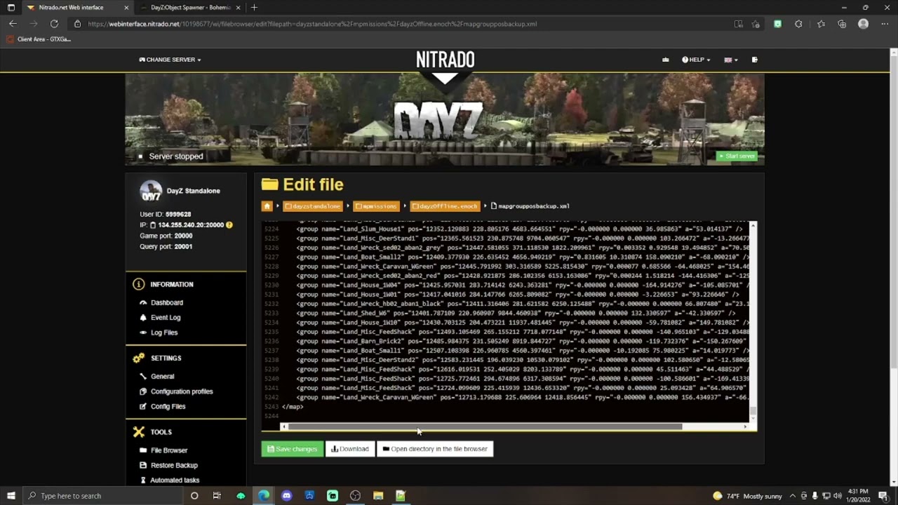 Как добавить пользовательские здания с правильной добычей на сервер DayZ. ПК/PS4/XBOX. ПРОСТОЙ СП...
