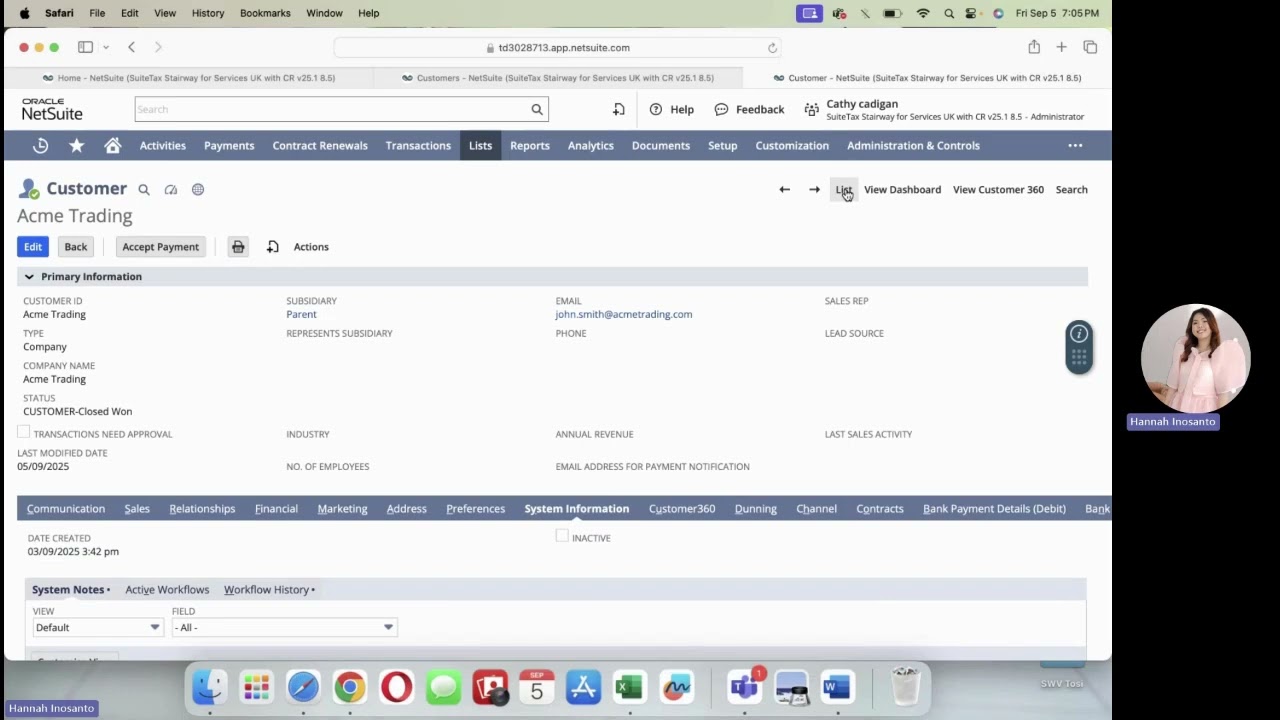 NetSuite Merging duplicate customers and vendors