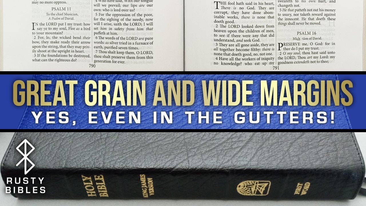 A True Wide Margin Bible – Gutters Included – For $50! Nice Leather! BPS First Word KJV Bible Review