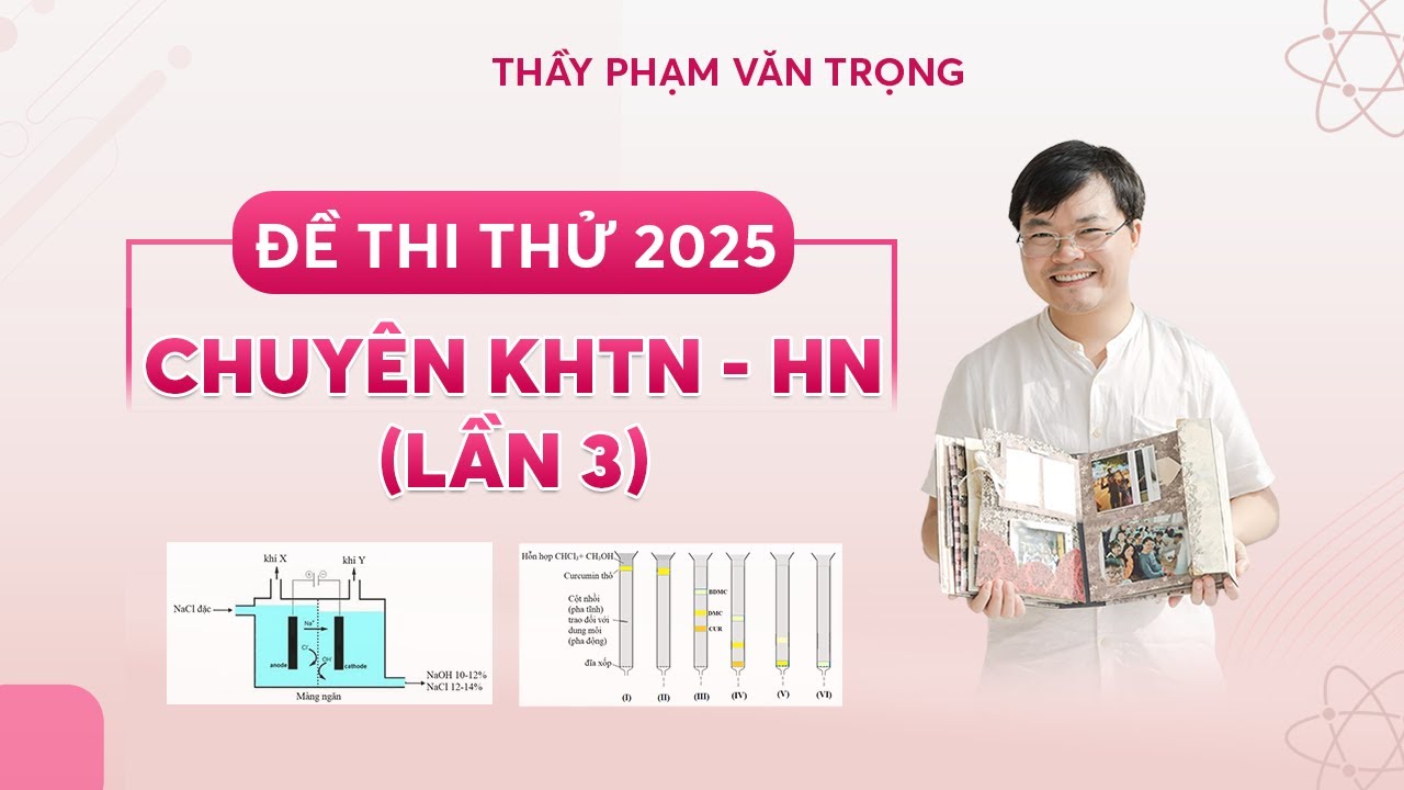 ĐỀ THI THỬ MÔN HÓA LẦN 3 CHUYÊN KHOA HỌC TỰ NHIÊN-ĐHQGHN