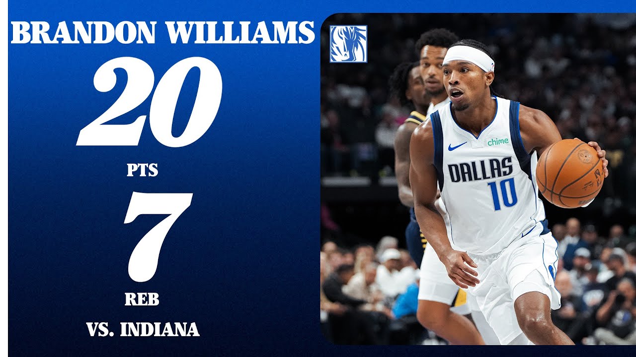 Brandon Williams (20 PTS 7 REB) vs. Indiana | October 29, 2025