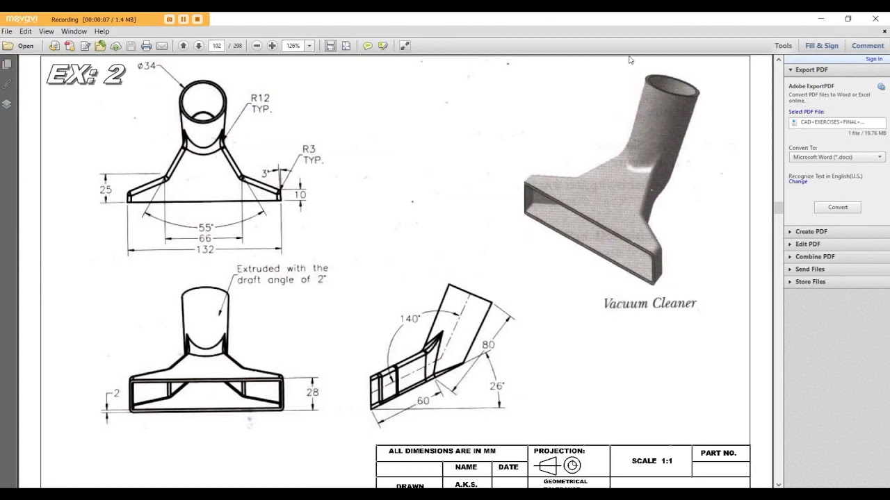 VACCUM CLEANER NOZZLE IN SIEMENS NX 12
