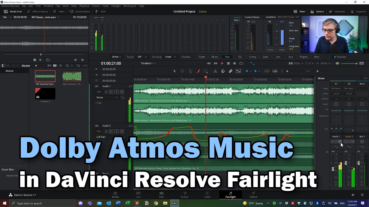 Getting Started with Dolby Atmos Music in DaVinci Resolve Fairlight