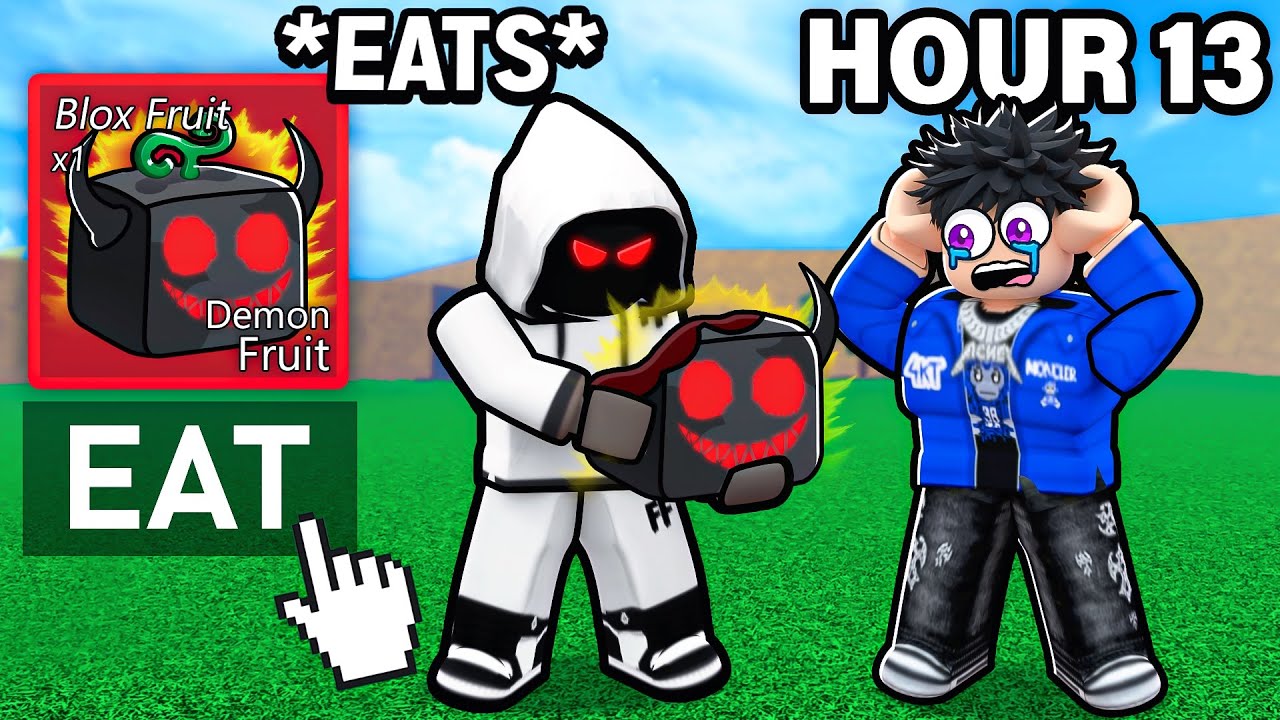Eating FRUITS In Front Of SCAMMERS For 24 HOURS.. (Blox Fruits)