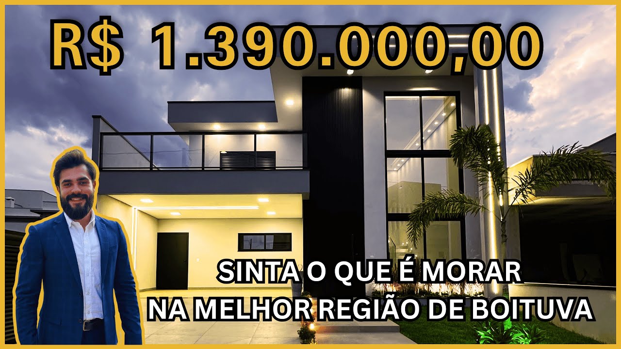 CASA DE ALTO PADRÃO EM BOITUVA / CONDOMÍNIO PORTAL VILLE JARDIM EUROPA