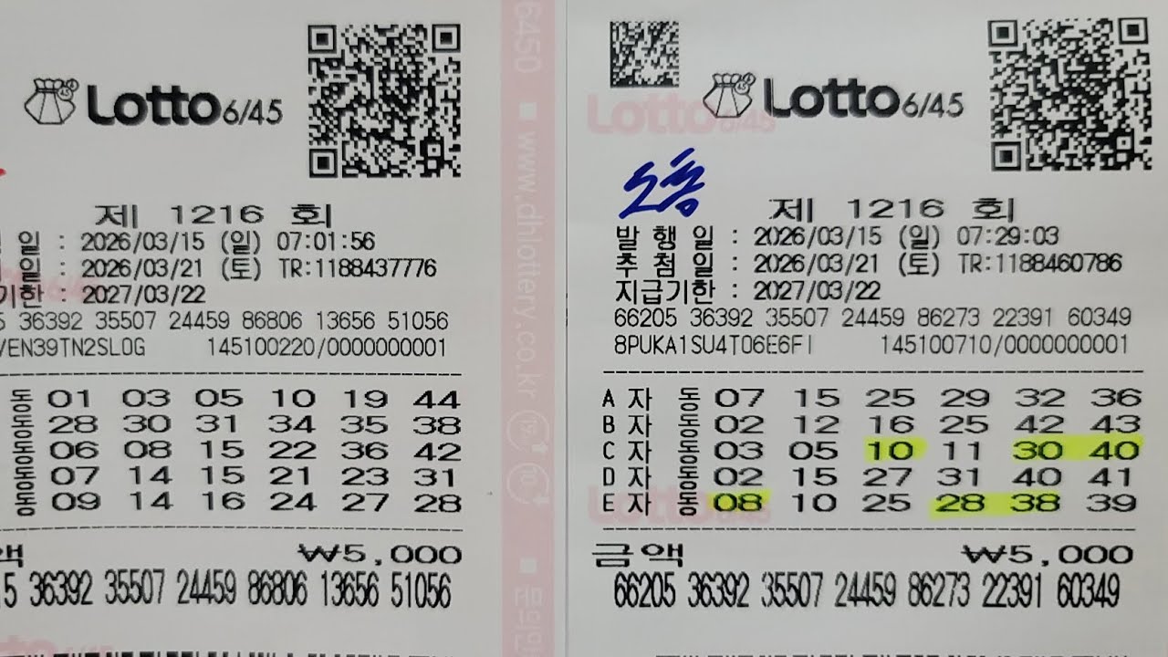 1216회 자동1~4&1~6(10장)