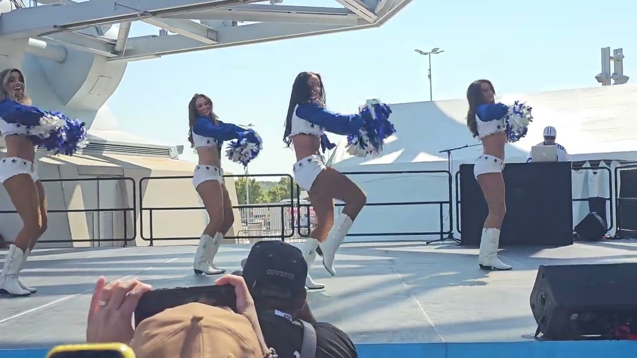 Dallas Cowboys Cheerleaders All stars Kelsey W. pregame ATT stage plaza 10/13/24