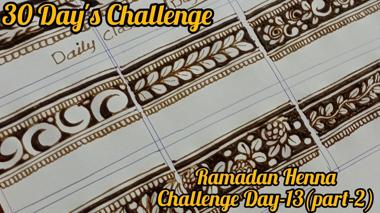 Ramadan 💫Henna challenge Day- 13(part-2) ||How to learn Advance Bridal belt|| Mehandi By Asiya