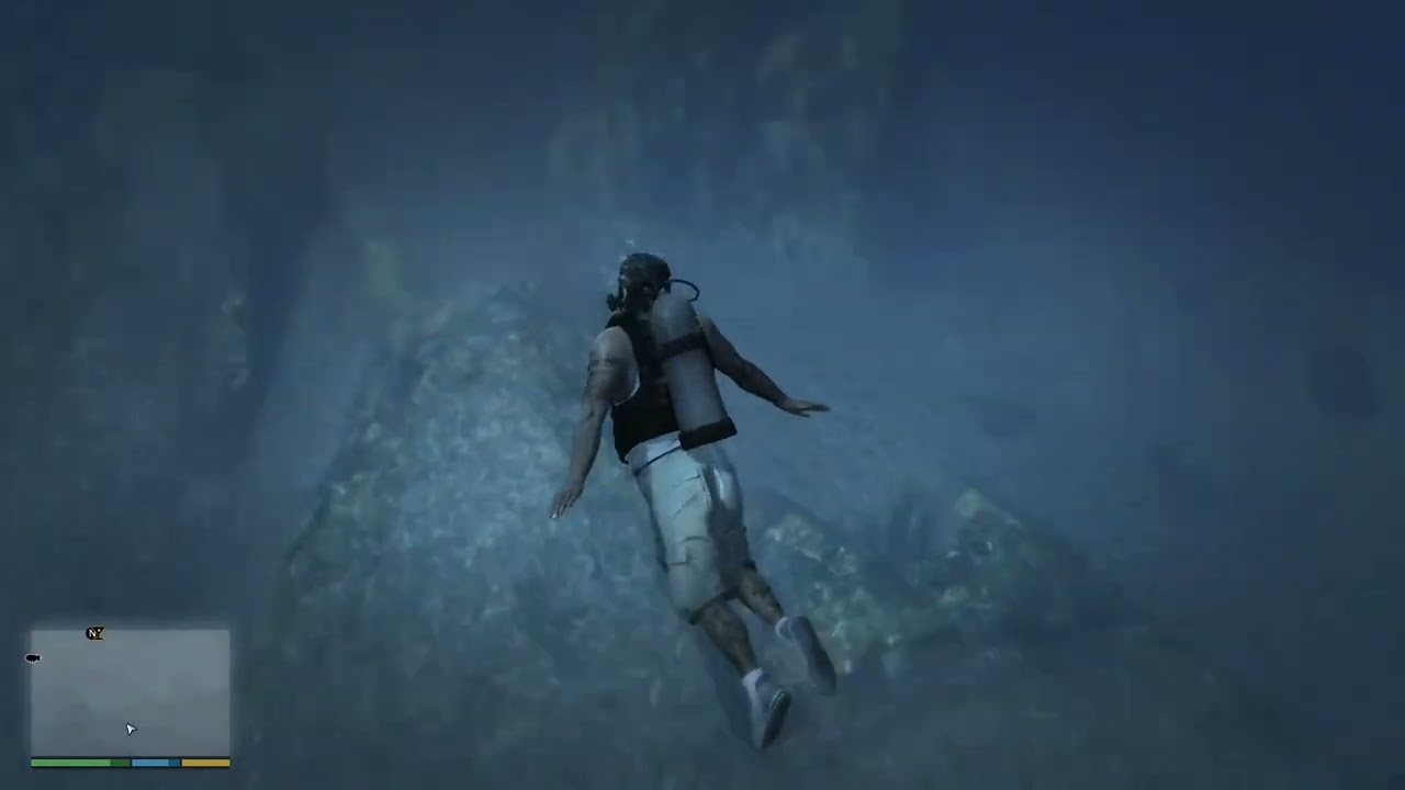 Franklin and Trevor dive with hammerhead sharks•GTA V
