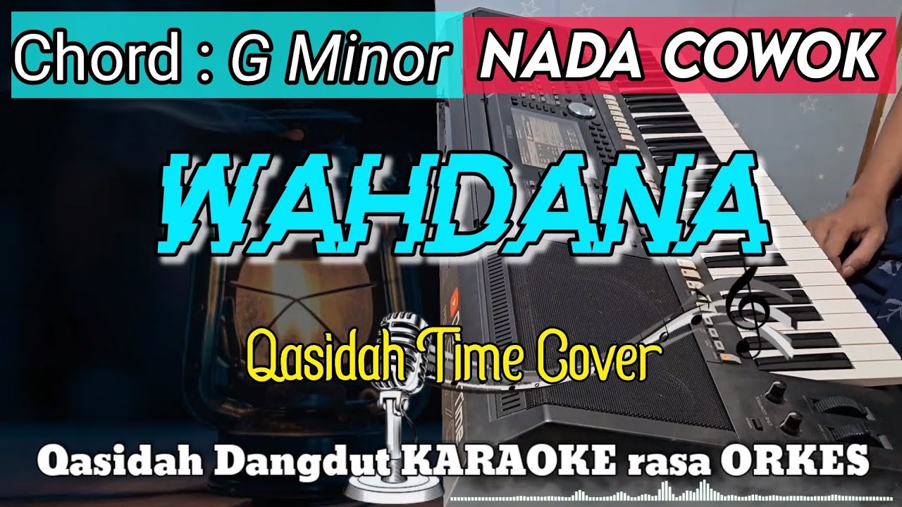 WAHDANA - Versi Dangdut KARAOKE ADEM Rasa ORKES || Nada Cowok