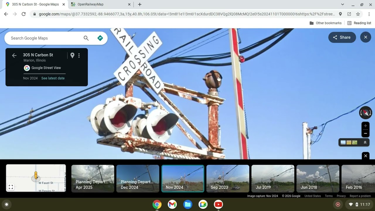North Carbon Street Railroad Crossing Tour #railroad #railroadcrossing #tour
