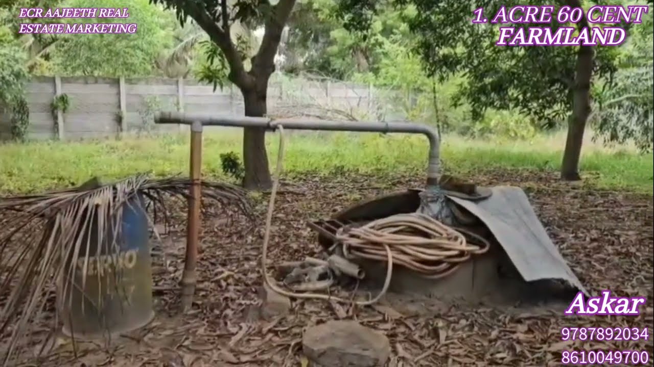 AD:24 1.60ACRE FARM PROPERTY FOR SALE IN ECR KADAPAKKAM 