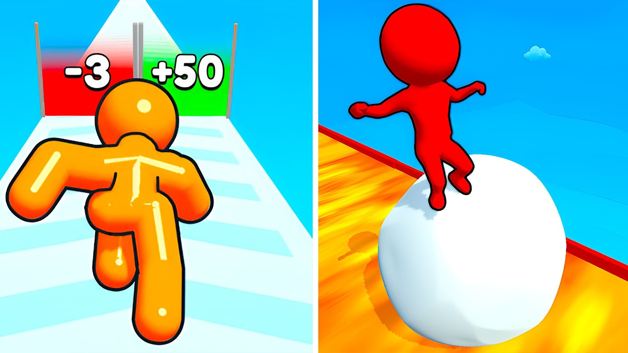 Tall Man Run VS Snow Race 🏃&zwj;♂️❄️ All Levels Max Update Walkthrough Mobile NEW Gameplay T9RX
