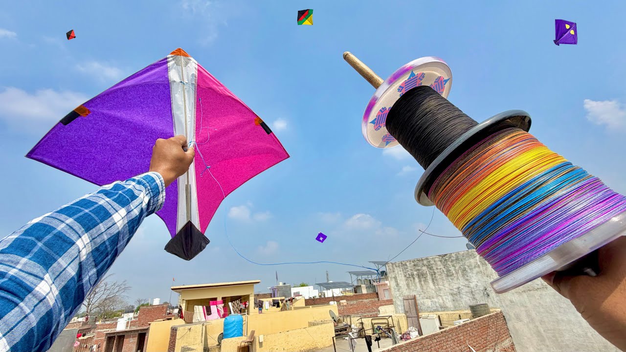 Kite Fighting In Fast Wind | Chill Cut Kite Flying | Kite Cutting | Kite