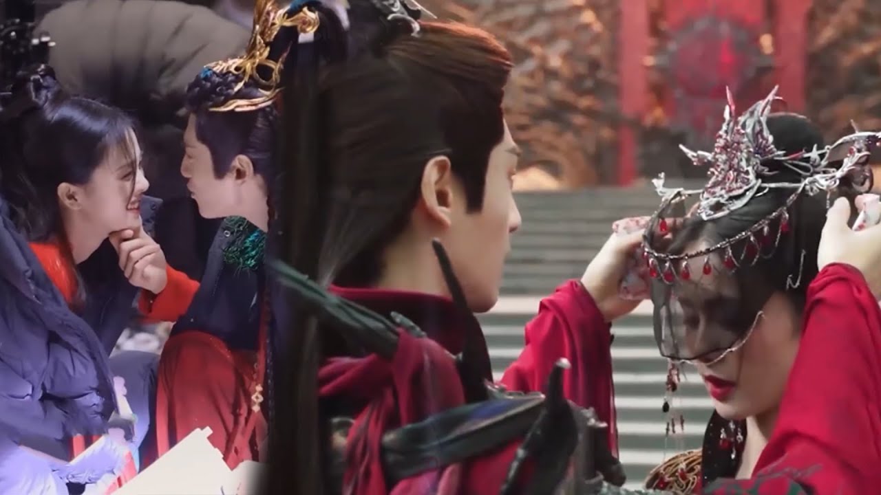 【未播花絮】羅云熙幫白鹿整理頭飾，白鹿害羞不知道看哪，還說他的嘴唇好性感！【长月烬明TillTheEndofTheMoon】#罗云熙 #白鹿 #陈都灵