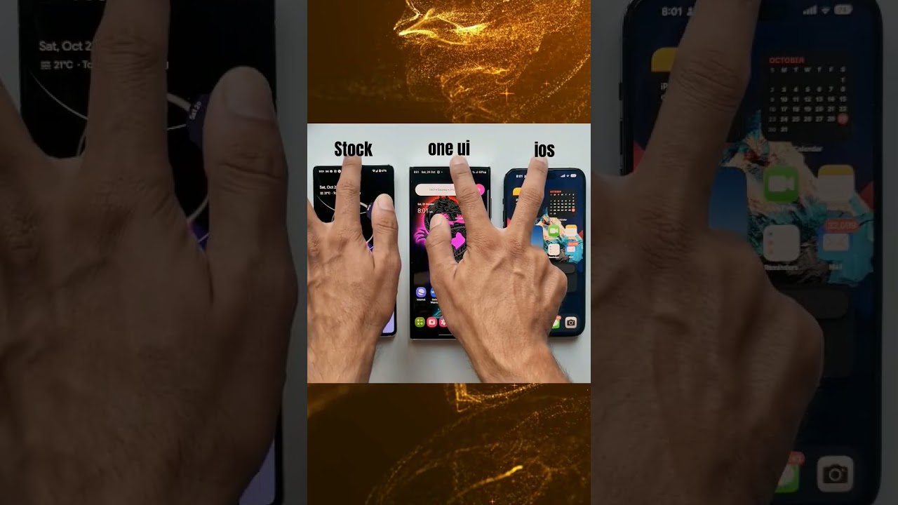 Animations Stock Android Vs One UI Vs iOS - Samsung S22U Vs Pixel 7 pro Vs iPhone 14 pro max