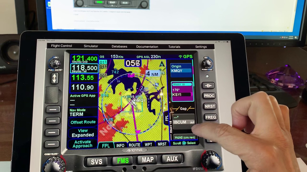 How to delete an approach procedure from your flight plan in an Avidyne IFD 550