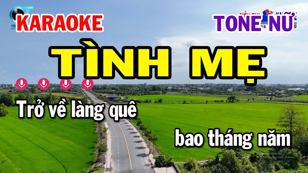 Karaoke Tình Mẹ Tone Nữ ( Bm ) Nhạc Sống Mới | Karaoke Siêu Thị