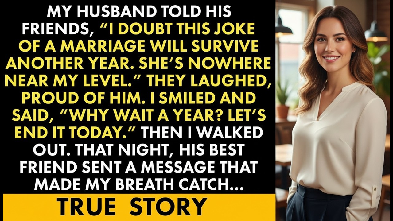 My Husband Mocked Our Marriage at a Luxury Dinner — I Walked Out and Built an Empire He Envied