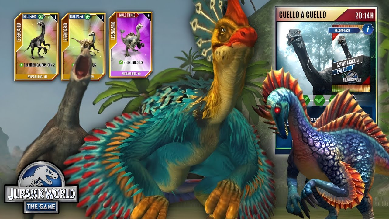 EVENTO: CUELLO A CUELLO - DINOSAURIOS HEBIVOROS SANGRIENTOS JURASSIC WORLD THE GAME