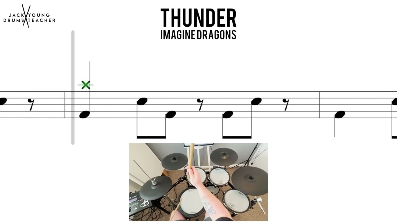 Гром Imagine Dragons🥁 Средняя начальная версия
