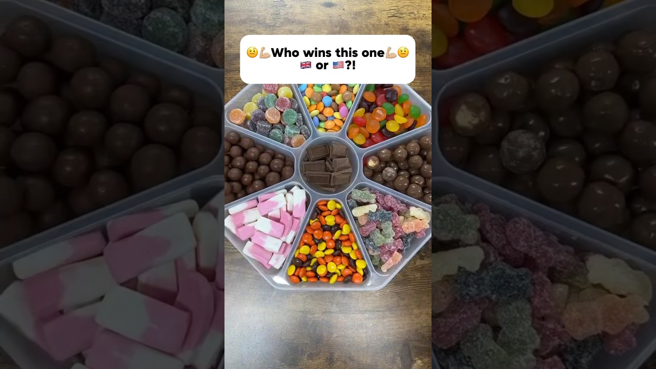 🇬🇧🆚🇺🇸UK VS USA Candy Platter! Who wins?!🇺🇸🆚🇬🇧 #shorts