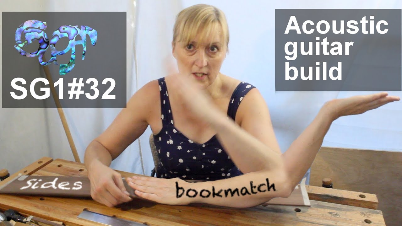 Sugar SG1 acoustic guitar build part 32: Bookmatching the sides