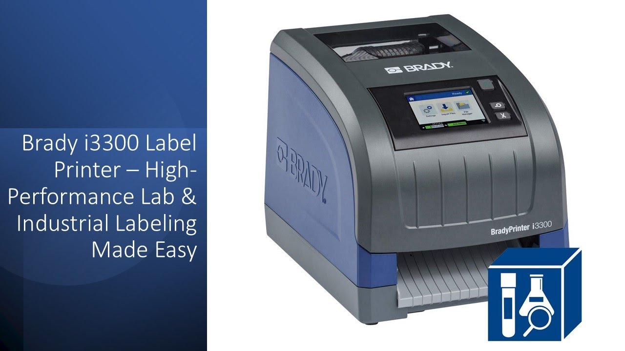 Brady i3300 Label Printer – High-Performance Lab & Industrial Labeling Made Easy