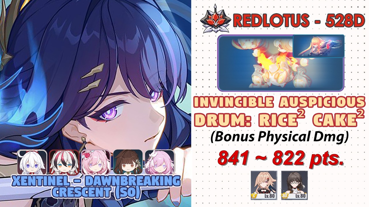 Honkai Impact 3rd:Ex-Abyss RedLotus (528D) V8.7 |Rice²Cake² (Physical) |Xentinel Mei (S0) w/friends.